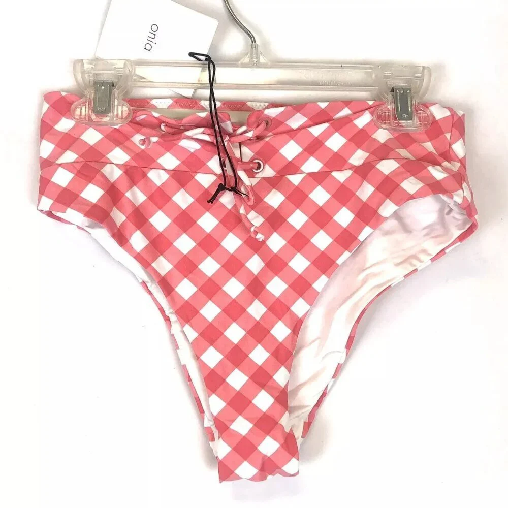 Onia, Women’s Susana Bottom, Bikini Swimsuit Bottom, Size XS, Pink